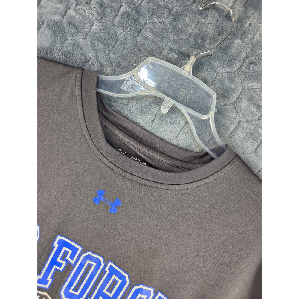 Under Armour Mens XXL Air Force Protect This House Heatgear Gray Graphic T-Shirt